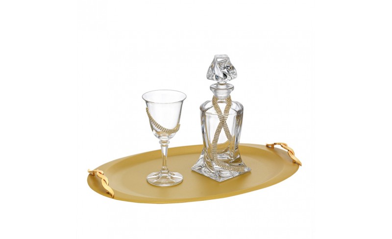 Σετ δίσκο ποτήρι κανάτα